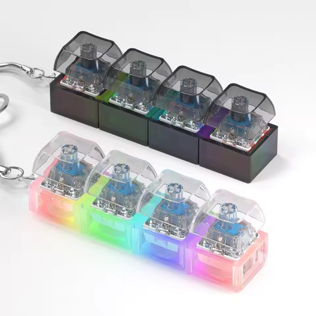 Keyzen Pulse™ – Llavero antiestrés con luz LED