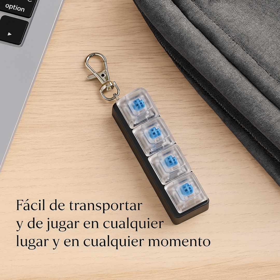 Keyzen Pulse™ – Llavero antiestrés con luz LED