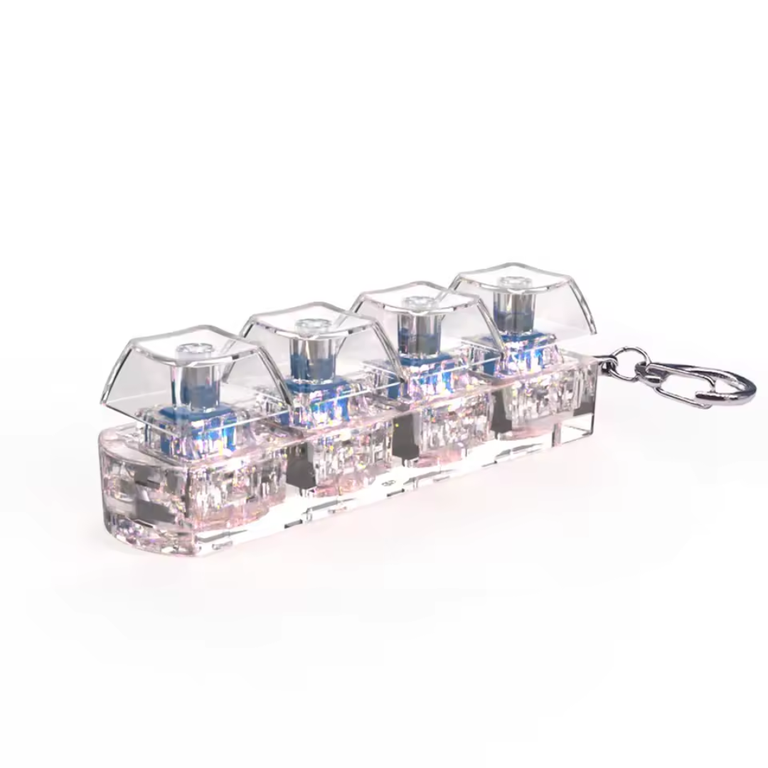 Keyzen Pulse™ – Llavero antiestrés con luz LED